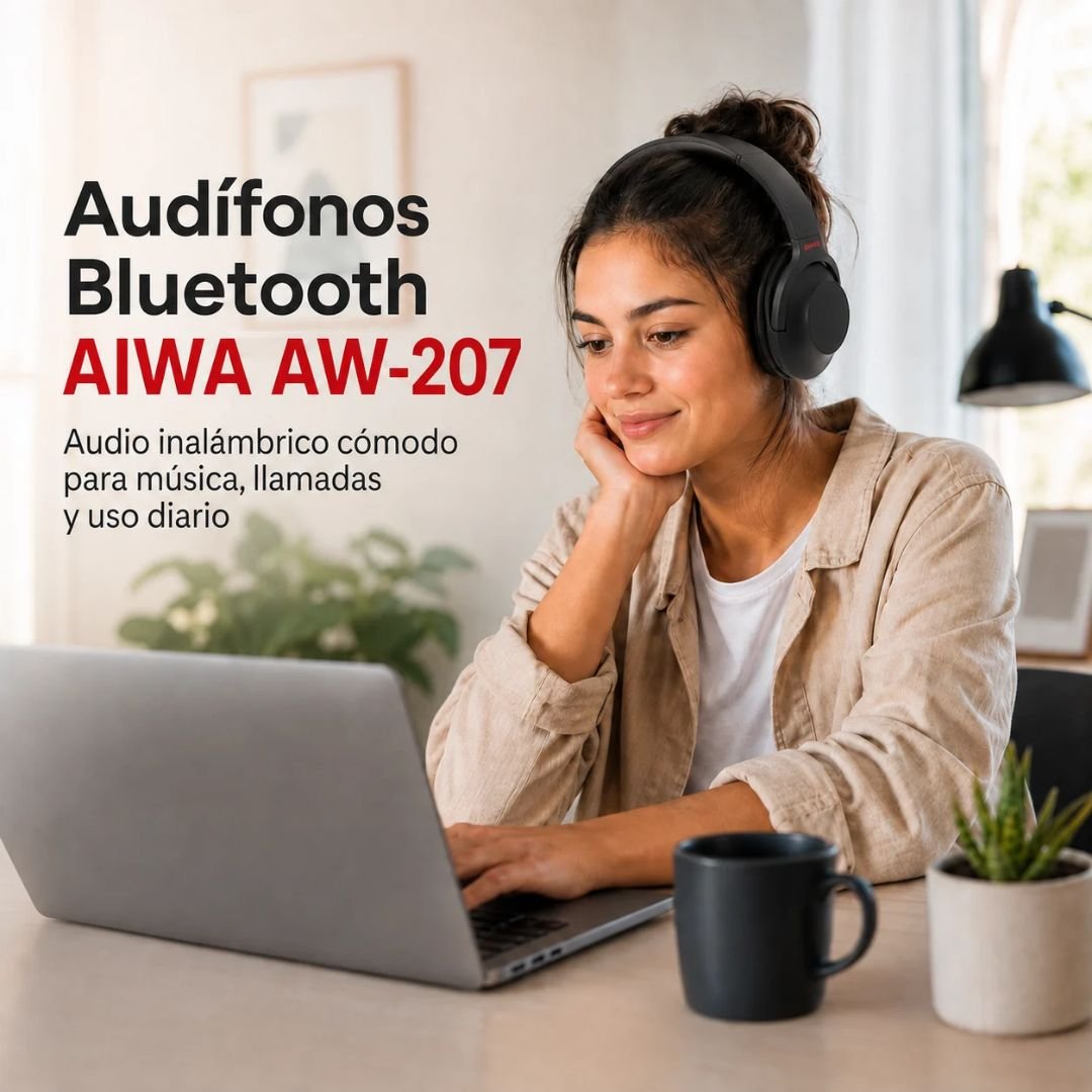Audífonos Bluetooth AIWA AW-207 On-Ear